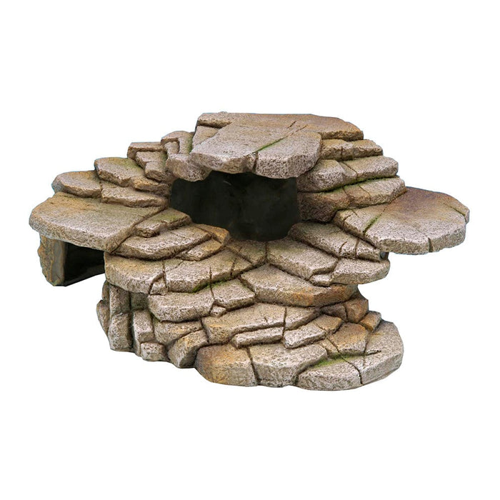 Penn Plax Reptology Shale Scapes Ledge and Cave Hideout- Basking Medium