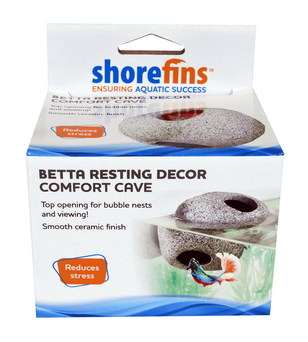 Cueva cómoda para descansar con decoración para bettas - Shore Fins Penn Plax