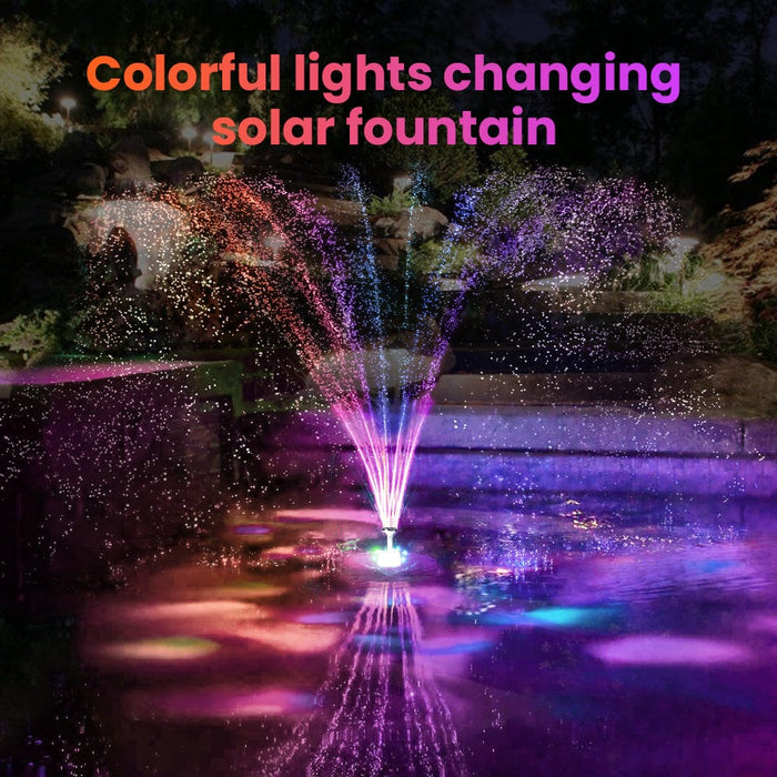 Garden Ornament - Water Garden Solar Pond Fountain - SHIPPING IS INCLUDED IN THE PRICE OF THIS PRODUCT