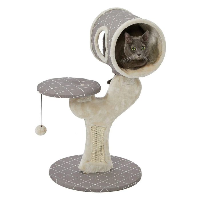 Mueble para gatos Midwest Feline Nuvo Salvador en color hongo de 22" x 17,75" x 30,75"