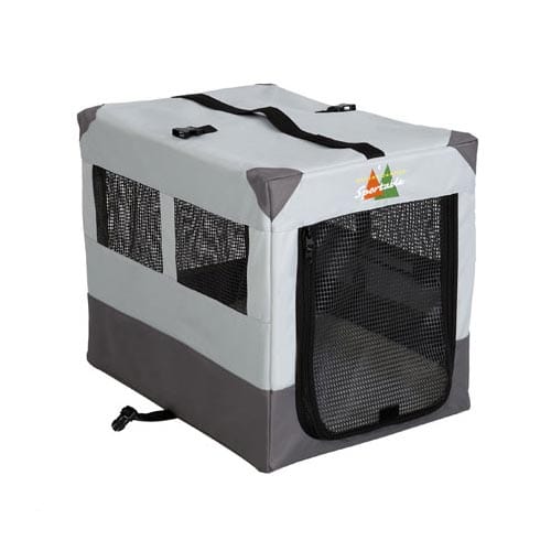 Jaula deportiva Midwest Canine Camper gris de 24" x 17,5" x 20,25"