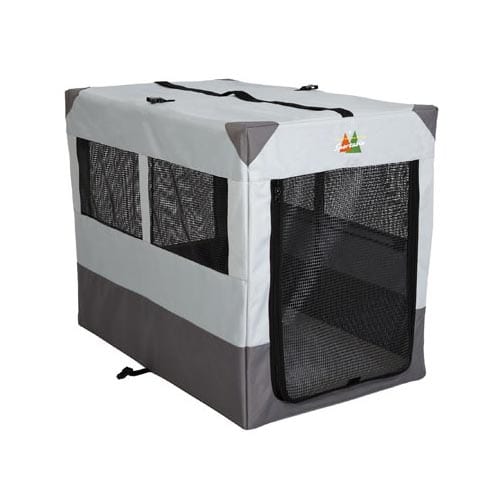 Jaula deportiva Midwest Canine Camper gris de 42" x 26" x 32"