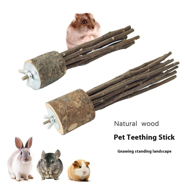 Juguete masticable de tronco natural - Pájaro - Hámster - Conejo - Conejillo de Indias - Animal pequeño - EL ENVÍO ESTÁ INCLUIDO EN EL PRECIO DE ESTE PRODUCTO