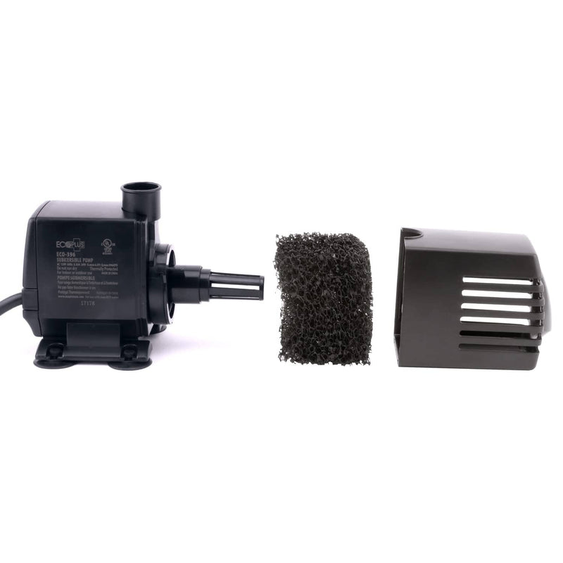 EcoPlus Eco 396 Water Pump Fixed Flow Submersible or Inline for Aquariums, Ponds, Fountains