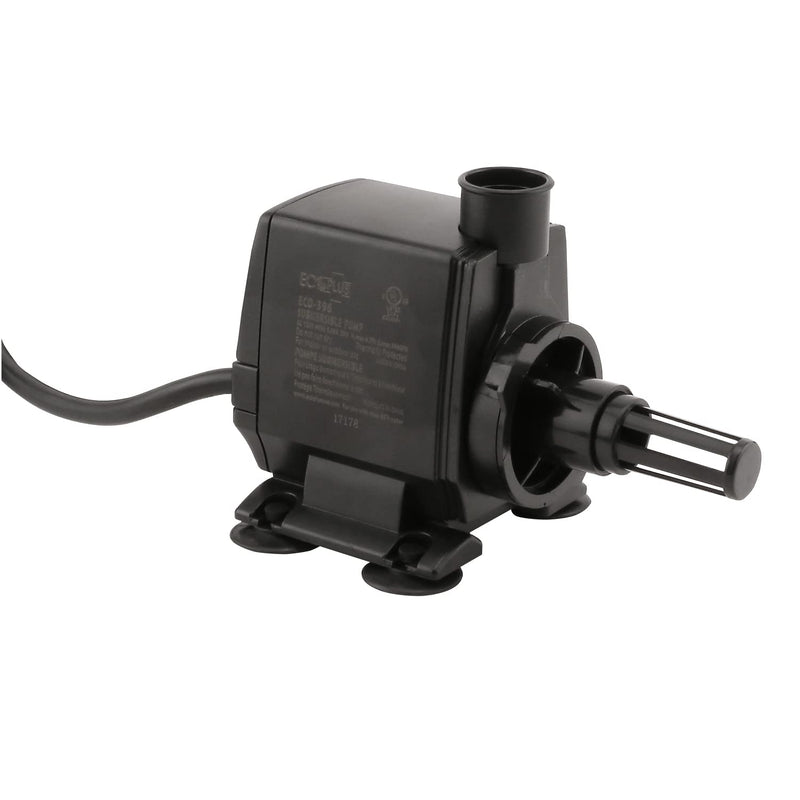 EcoPlus Eco 396 Water Pump Fixed Flow Submersible or Inline for Aquariums, Ponds, Fountains