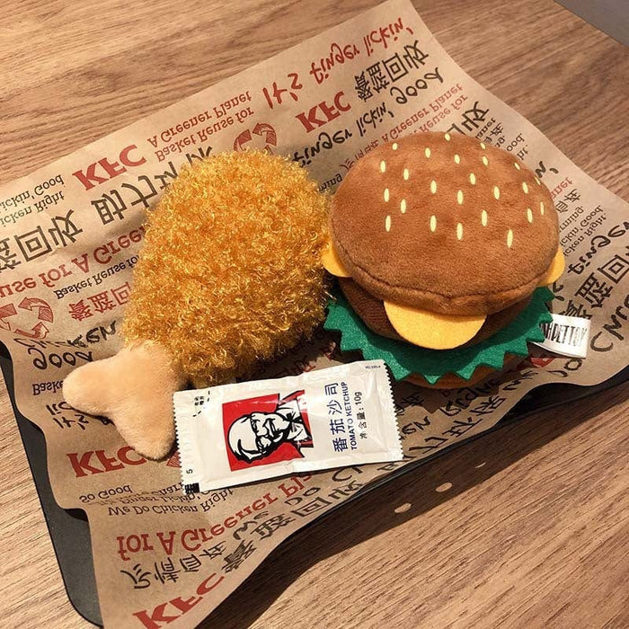 Fast Food Plush Dog Toy - SHIPPING IS INCLUDED IN THE PRICE OF THIS PRODUCT