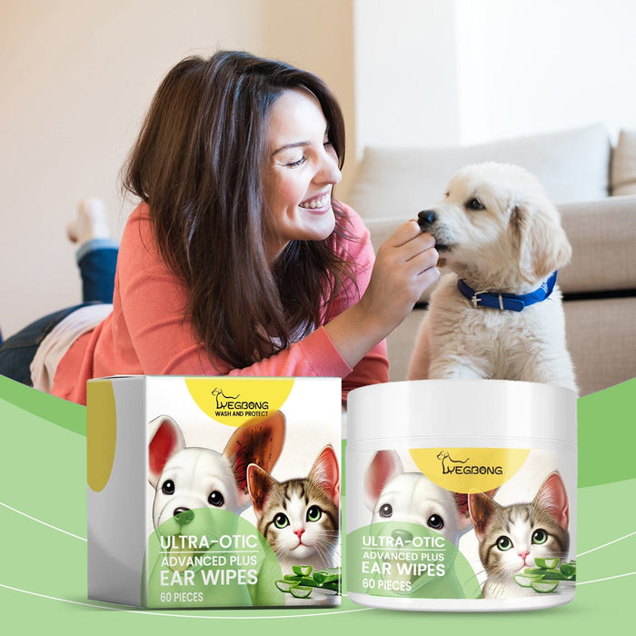 Ear Pads For Cats And Dogs Relieve Discomfort In The Pet Ear Canal And Clean Earwax - Free Shipping