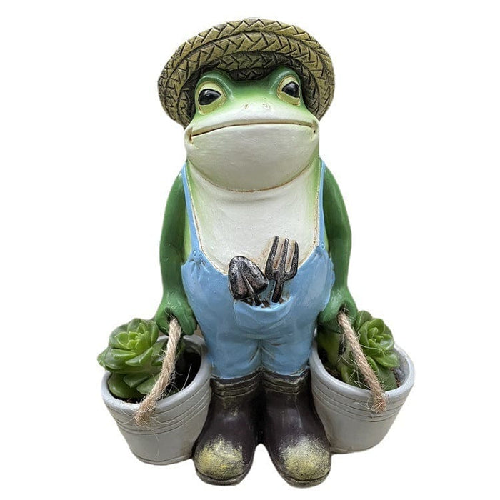 Frog Planter - Garden Ornament - SHIPPING IS INCLUDED IN THE PRICE OF THIS PRODUCT