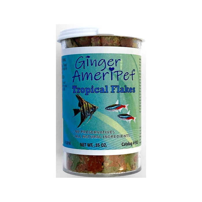Tropical Fish Food Flakes .35 oz