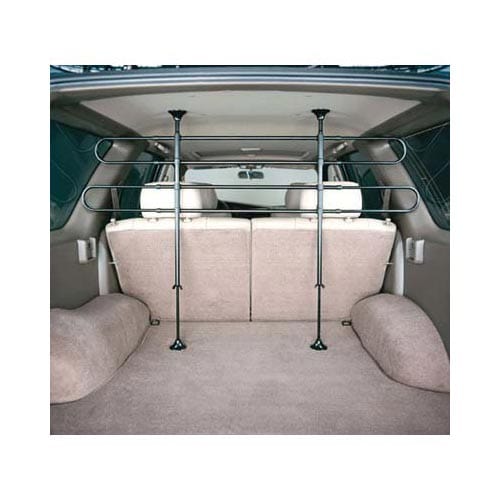 Barrera tubular para vehículos Midwest de 4 barras, color negro, 39,5" x 5,25" x 2,5"