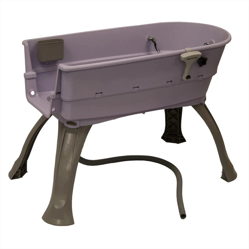 Baño elevado Booster Bath para perros y centro de aseo grande color lila de 45" x 21,25" x 15"