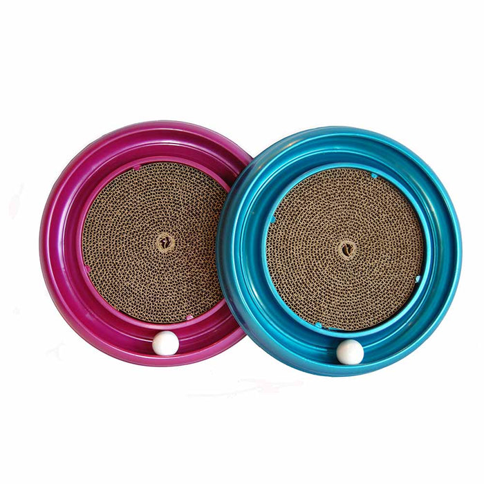 Juguete para gatos Bergan Turbo Scratcher, surtido, 16" x 16" x 1,88"
