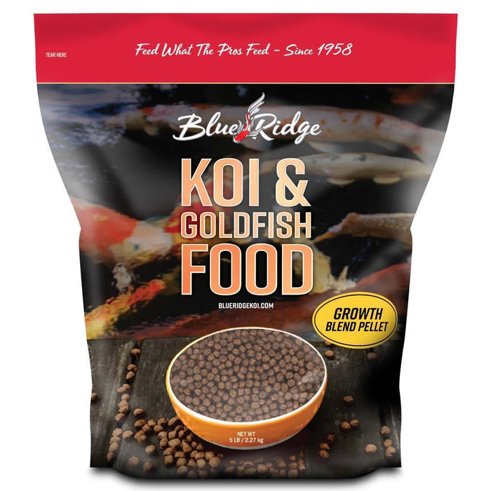 Blue Ridge Blend Growth Formula Koi and Goldfish Food 5 LB