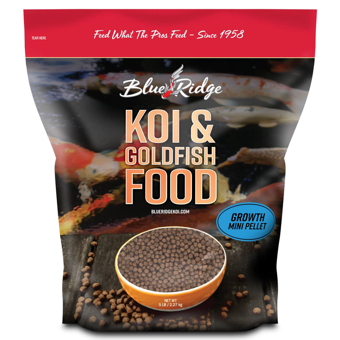 Blue Ridge Growth Formula Mini Pellet Koi Food 5 LB