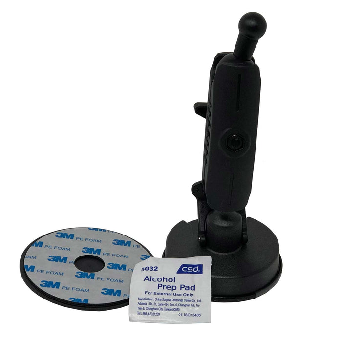 Soporte para parabrisas o tablero de instrumentos para GPS Garmin Astro/Alpha de servicio mediano The Buzzard's Roost, color negro, 7,5" x 3,5" x 3,5"