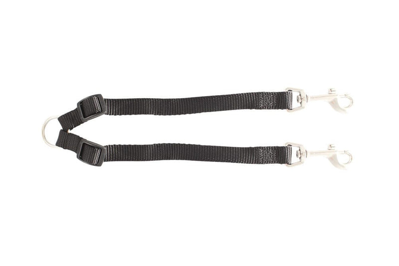 Acoplador de correa negro mediano (22")