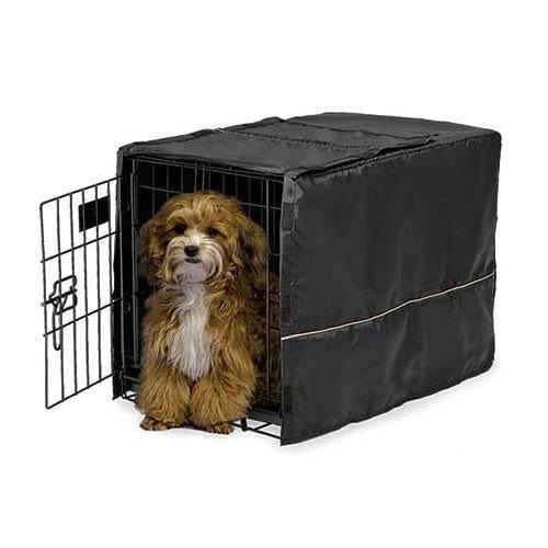 Funda para jaula de mascotas Quiet Time de Midwest, color negro, 23" x 13,5" x 15"