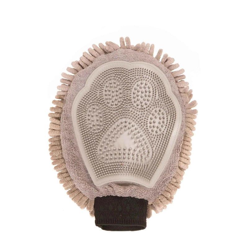 DGS Pet Products Dirty Dog Grooming Mitt Grey 10" x 7" x 1"