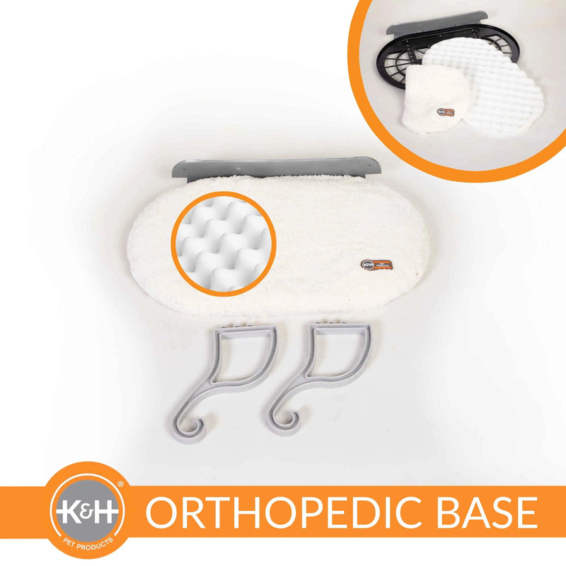 Estante universal para gatos de montaje en pared K&H Pet Products, color natural, 24" x 14" x 12"