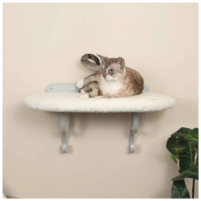 Estante universal para gatos de montaje en pared K&H Pet Products, color natural, 24" x 14" x 12"