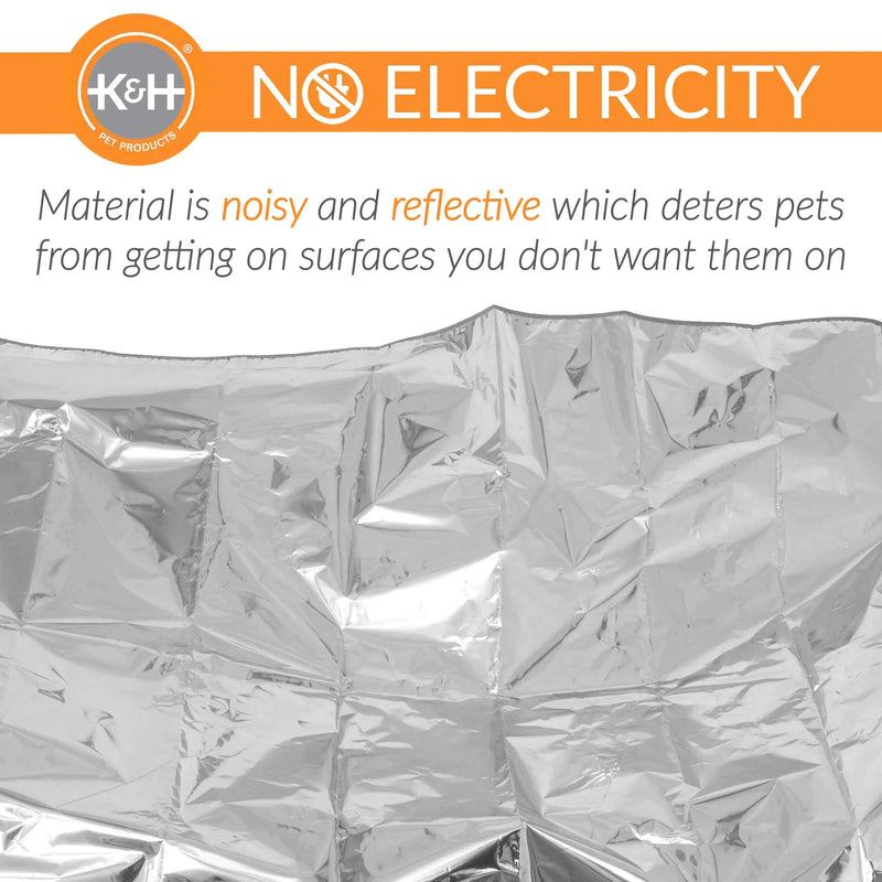 Alfombrilla disuasoria para mascotas K&H Pet Products, color plateado, 72" x 18" x 0,1"