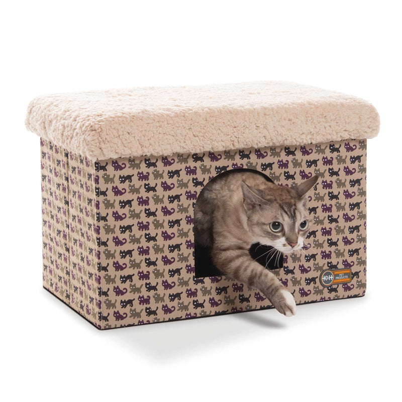 Caseta para gatos K&H Pet Products, color tostado, 30,5 x 45,7 x 30,5 cm