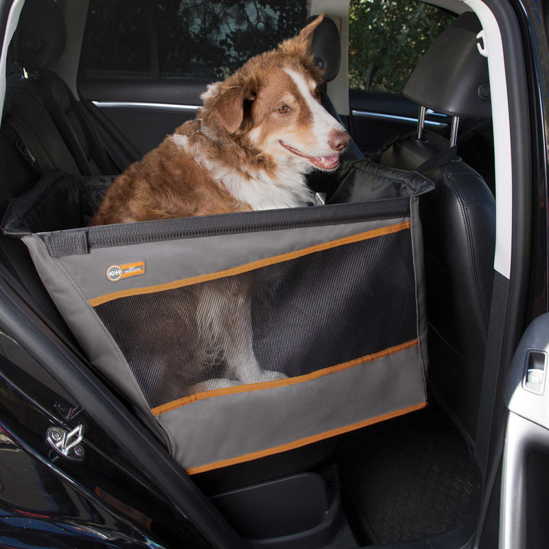 Asiento para mascotas Buckle n' Go de K&H Pet Products, tamaño pequeño, gris, 21" x 13" x 19"