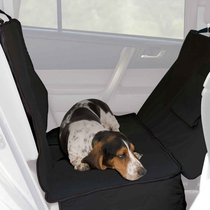 Protector de asiento de automóvil de lujo extra largo de K&H Pet Products, negro, 57" x 56" x 0,25"
