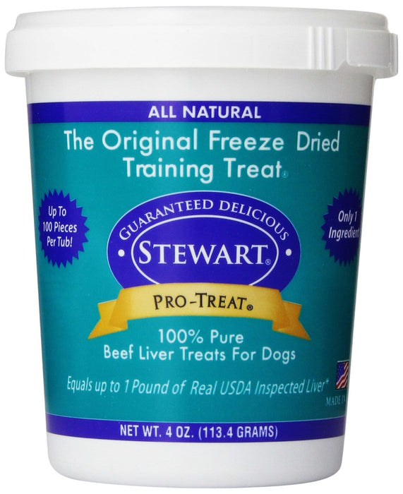 Hígado de res liofilizado Stewart Pro-Treat de Miracle Corp, 4 oz.