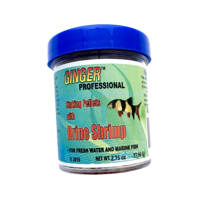Aquarium Fish Food - Brine Shrimp Sinking Pellets 2.75 oz