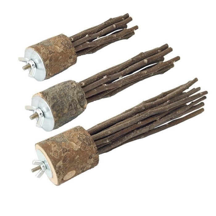 Juguete masticable de tronco natural - Pájaro - Hámster - Conejo - Conejillo de Indias - Animal pequeño - EL ENVÍO ESTÁ INCLUIDO EN EL PRECIO DE ESTE PRODUCTO