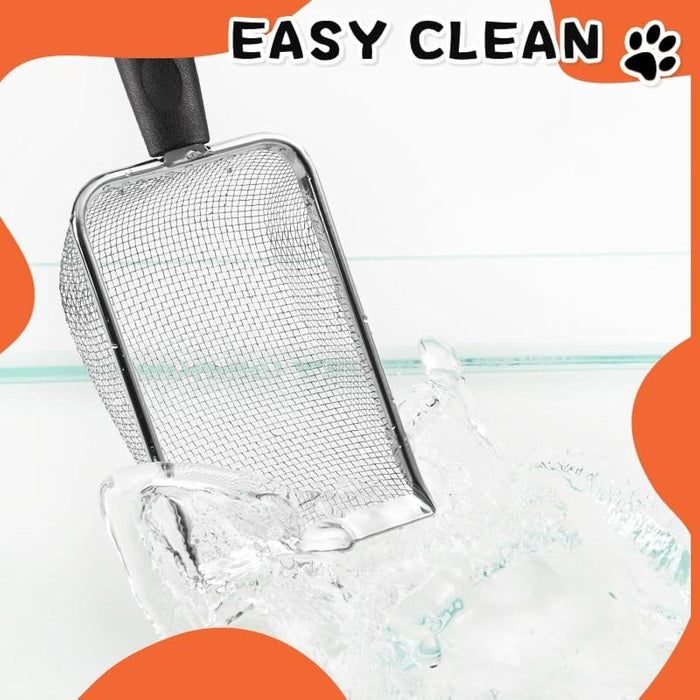 Pala para arena de gatos de malla de acero inoxidable - EL ENVÍO ESTÁ INCLUIDO EN EL PRECIO DE ESTE PRODUCTO