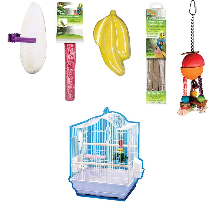 Bird Life™ Parakeet - Kit de inicio para pájaros pequeños Penn Plax