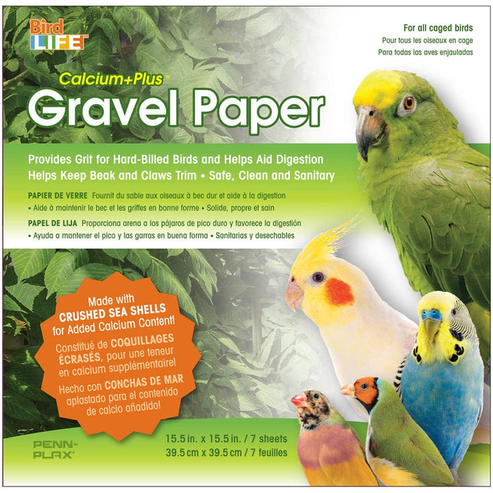 Papel de grava Bird Life™ Calcium+Plus™ - 15,5" x 15,5" Penn Plax