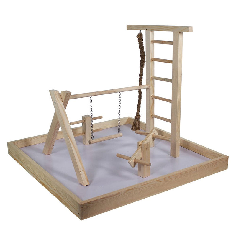 Bird Life™ Natural Color Wooden Playpen - XXL