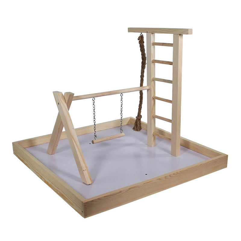 Bird Life™ Natural Color Wooden Playpen - XXL