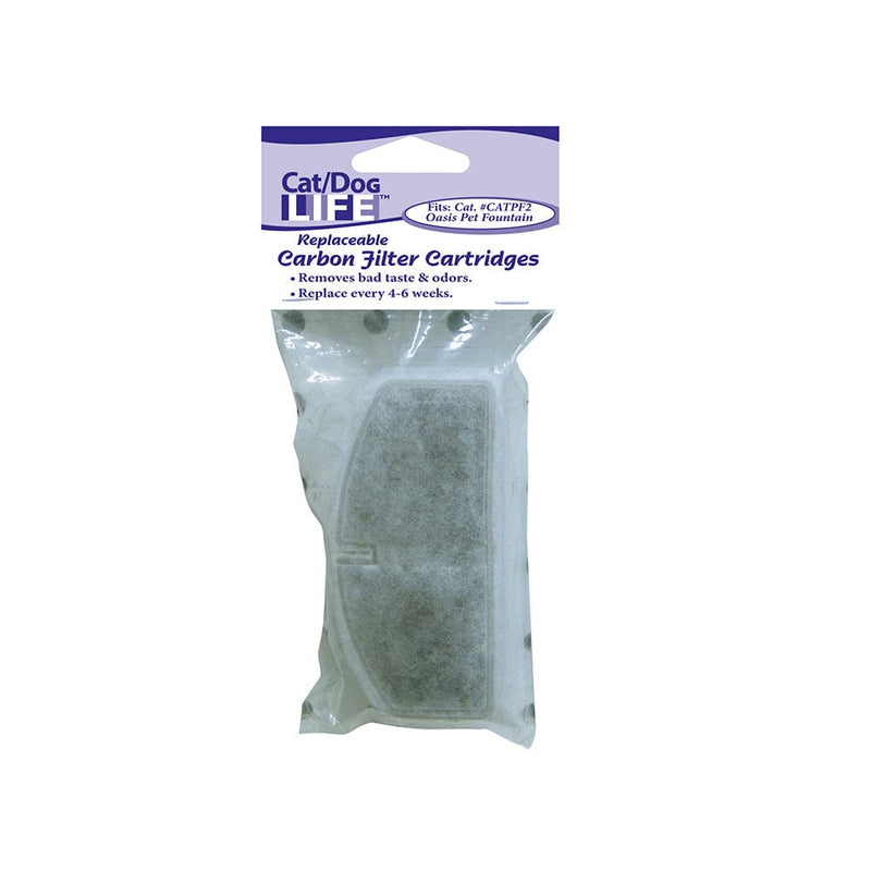 Cat/Dog Life Replacement Carbon Filter Cartridge for Clear springs Pet Fountain 2 pk