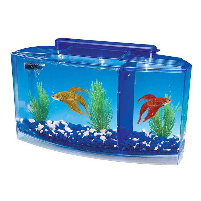 Kit de tanque Betta Bow Front 1-2-3 de Water World(TM) - Tanque de acuario Penn Plax Deluxe Triple Betta Bow