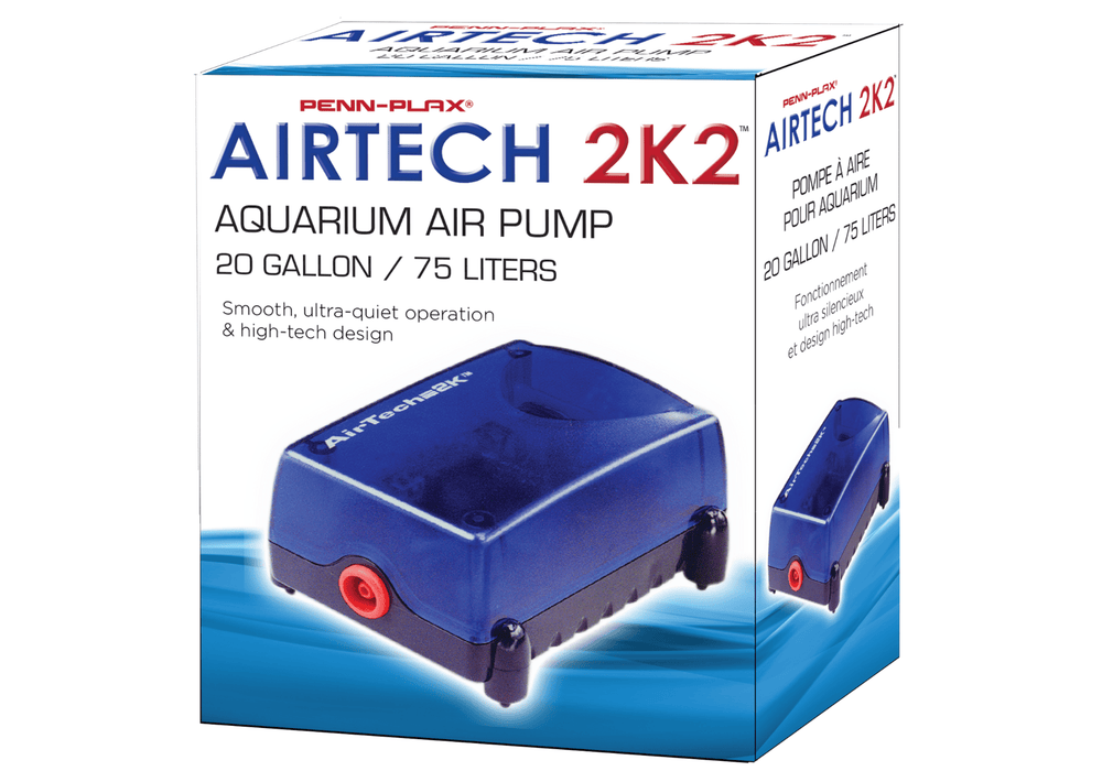 Aquarium Air Pump Air-Tech 2K2 - Up to 20 Gallons Penn Plax