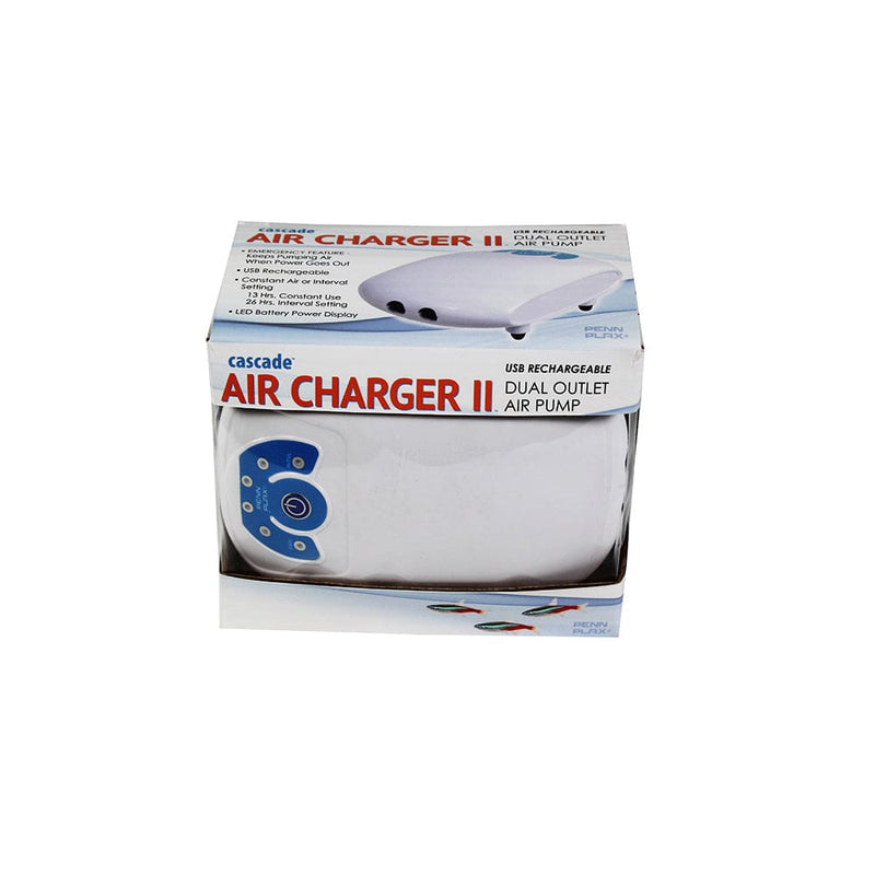Penn Plax Cascade™ Rechargeable Battery Air Pump - Dual Outlet
