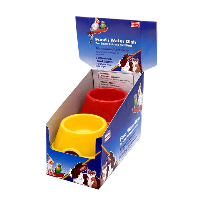 Plato de agua y comida para animales pequeños - Penn Plax grande