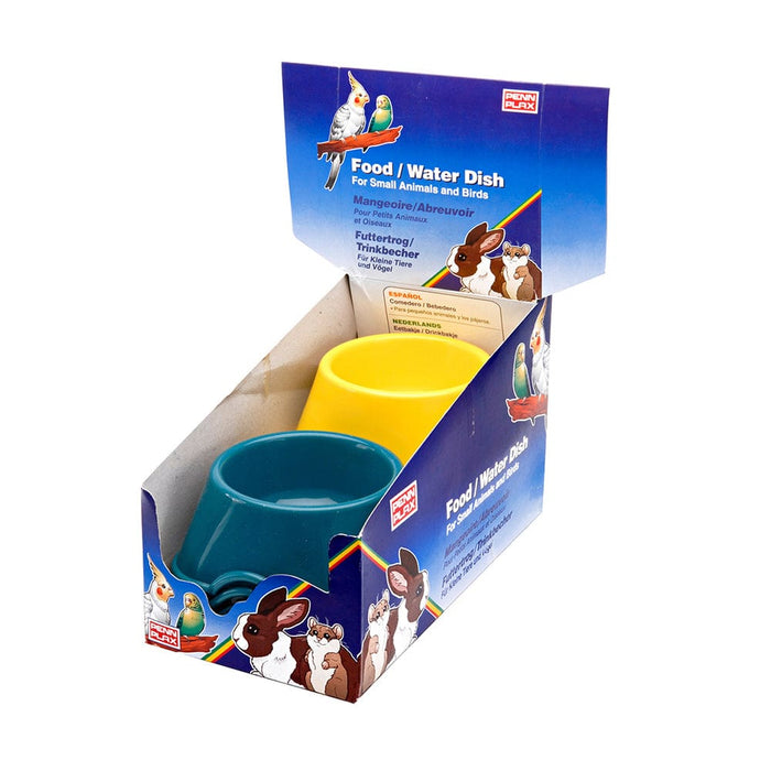 Plato de agua y comida para animales pequeños - Penn Plax pequeño