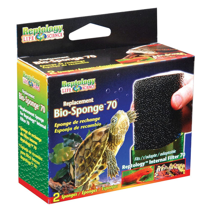 Repuestos de filtro interno Bio-Sponges de Reptology™ (paquete de 2) (compatible con REP70) Penn Plax