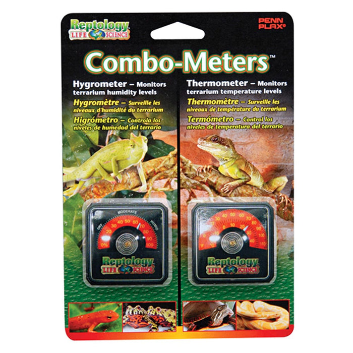 Paquete de higrómetro y termómetro Combo-Meters™ de Reptology™ de Penn Plax