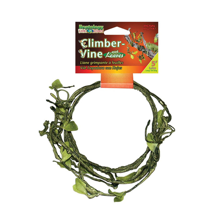 Reptology™ Flexible Climber-Vine with Leaves - Green Penn Plax