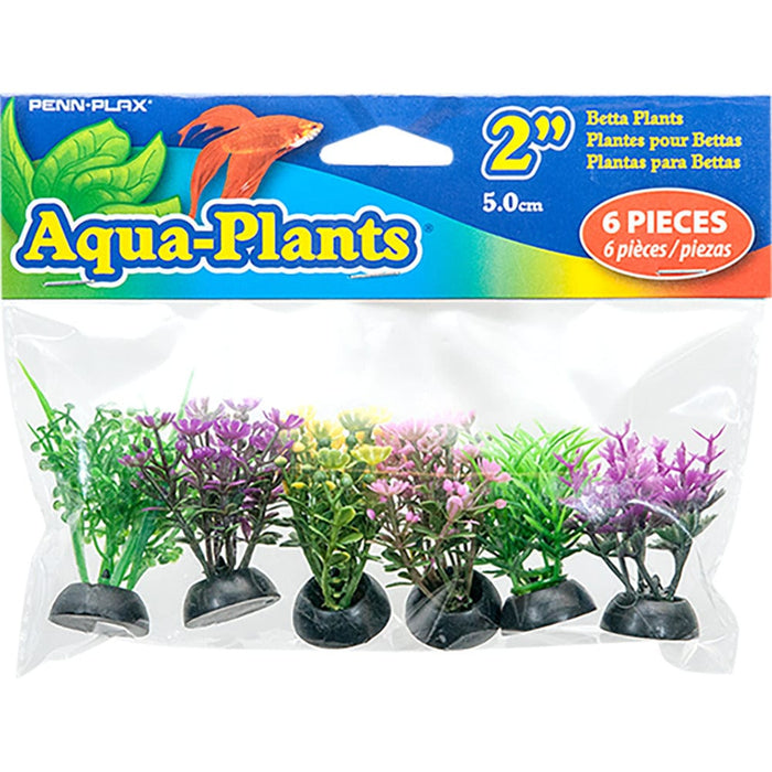 Plantas de acuario Plantas Betta 2" Paquete de 6 Penn Plax