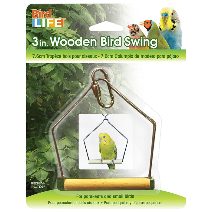 Bird Life™ Wooden Swing - Small Penn Plax