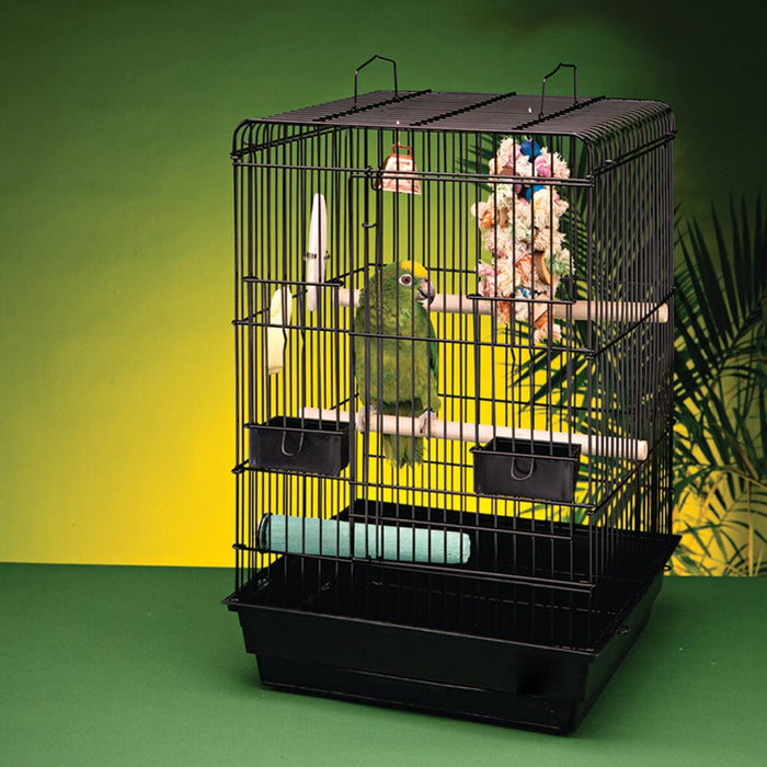 Bird Life™ Bird Kit - Parrots & Conures - Black/Square Top - Large