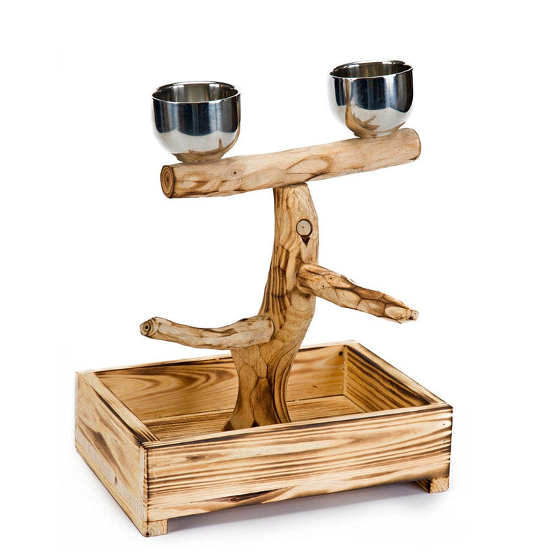 Bird Life™ Natural Wood Tree Perch for Small & Medium Birds Penn Plax