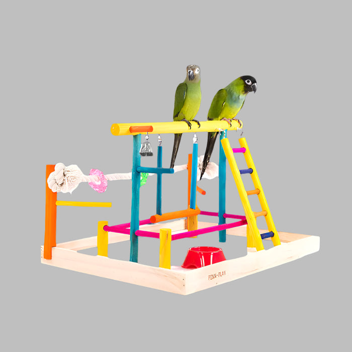 Parque de juegos de madera multicolor Bird Life™ - Extra grande Penn Plax